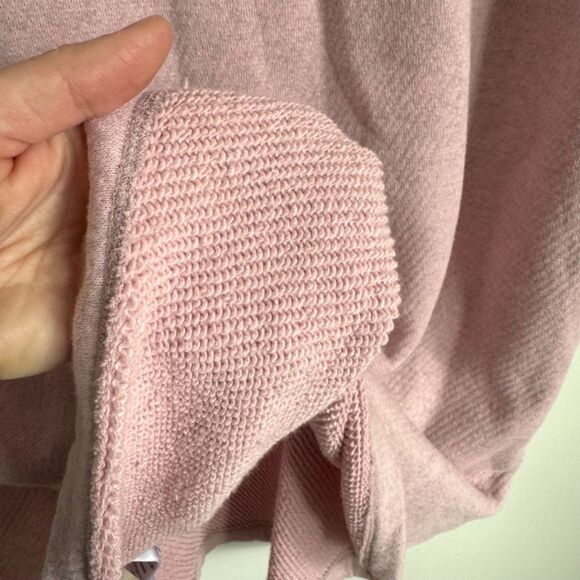 Madewell MWL Airyterry Sweatshirt Tee Dress - Heather Wisteria Dove (Pale Pink) - Picture 9 of 9